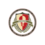 Edison High School emblem with shield.
